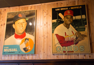 stan musial and lou brock baseball memorabilia blueberry hill