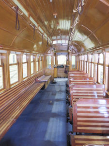 Loop Trolley car interior