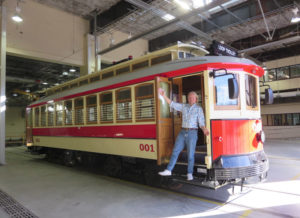 Joe edwards with loop trolley